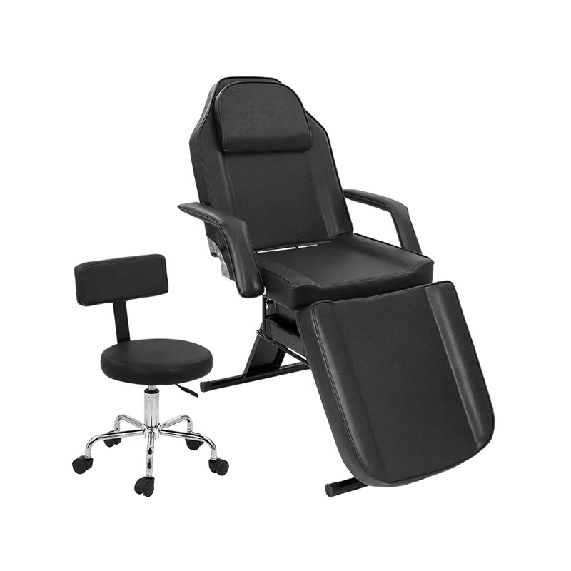 HZ009BKD / HZ009PKD / HZ009WD كرسي وشم صالون التدليك سرير جمالي مع كرسي صالون